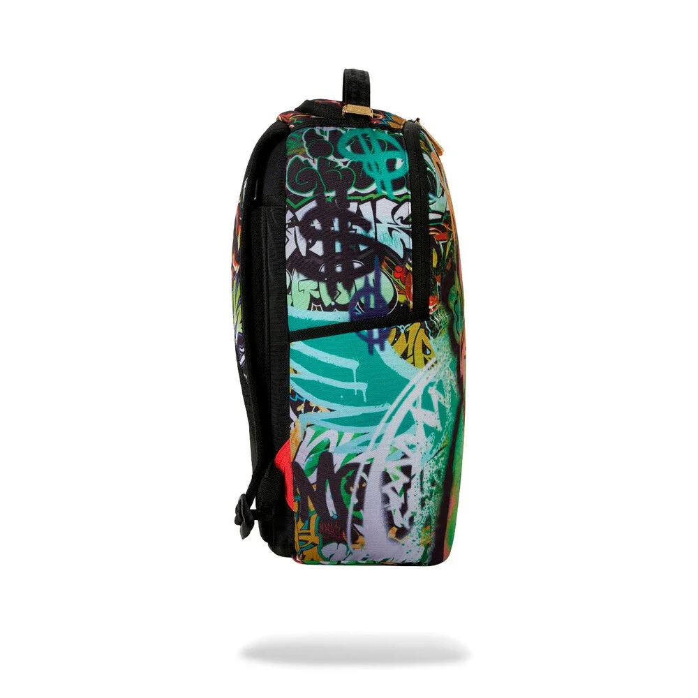 Sprayground Moneybear Tunnel Mural Backpack Unisex Multi Adjustable Strap SPR331